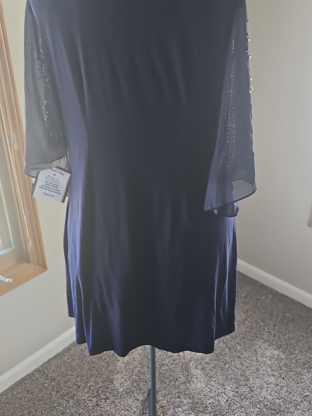 MSK Embellished Split-sleeve Sheath Dress - Picture 9 of 10